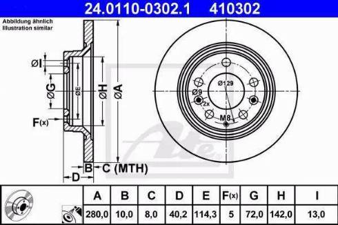 Alpha Brakes HTT-MZ-029 - Bremžu diski ps1.lv