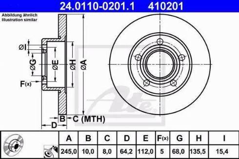 Alpha Brakes HTT-AU-003 - Bremžu diski ps1.lv