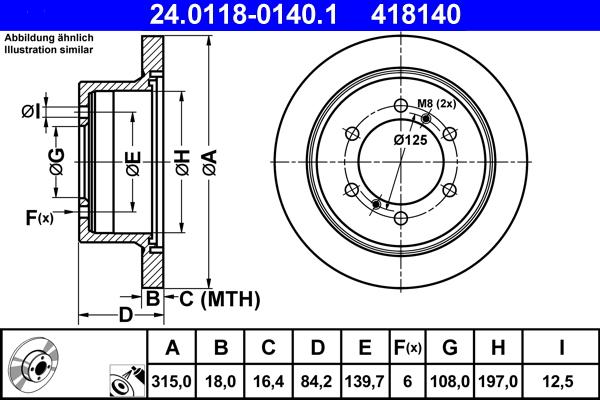 ATE 24.0118-0140.1 - Bremžu diski ps1.lv