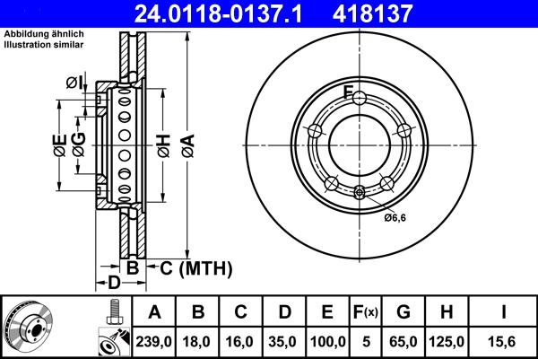 ATE 24.0118-0137.1 - Bremžu diski ps1.lv