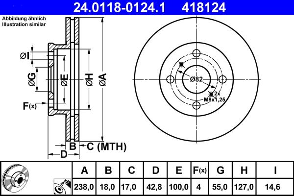 ATE 24.0118-0124.1 - Bremžu diski ps1.lv