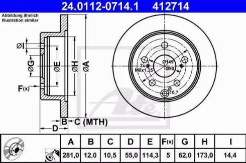 Alpha Brakes HTT-TY-052 - Bremžu diski ps1.lv