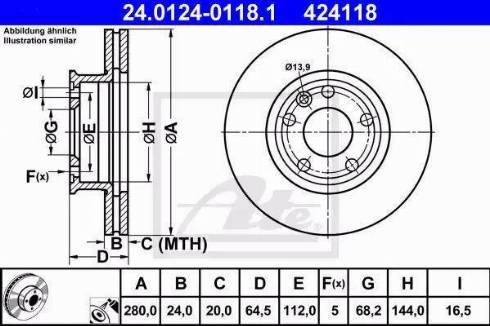 Alpha Brakes HTP-VW-026 - Bremžu diski ps1.lv