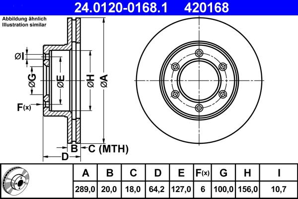 ATE 24.0120-0168.1 - Bremžu diski ps1.lv