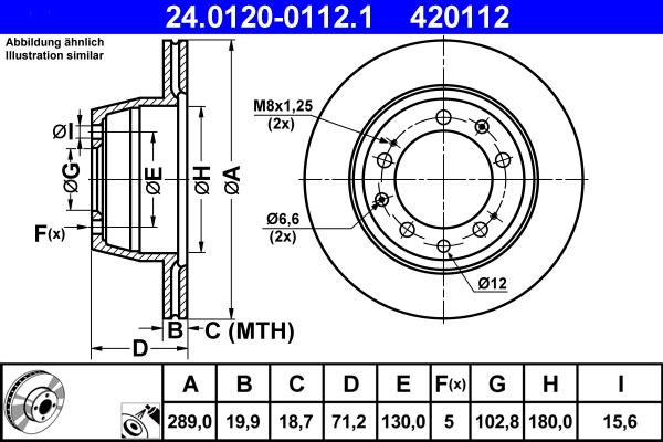 ATE 24.0120-0112.1 - Bremžu diski ps1.lv