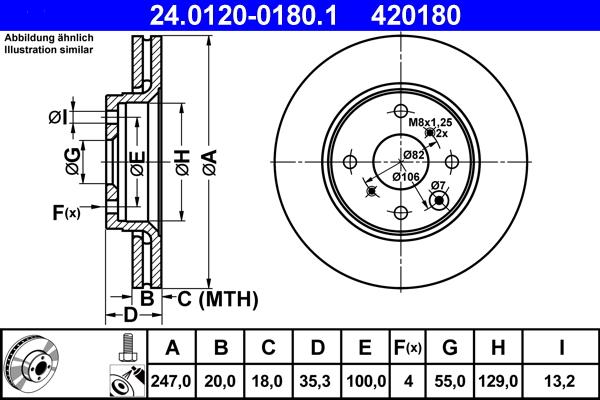 ATE 24.0120-0180.1 - Bremžu diski ps1.lv