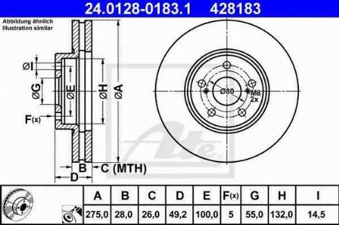 Alpha Brakes HTP-TY-126 - Bremžu diski ps1.lv