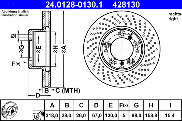 ATE 24.0128-0130.1 - Bremžu diski ps1.lv