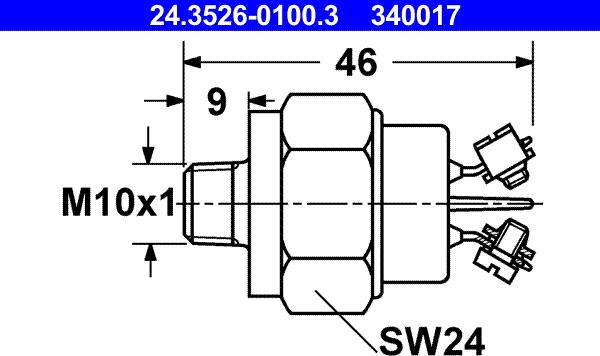 ATE 24.3526-0100.3 - Bremžu signāla slēdzis ps1.lv