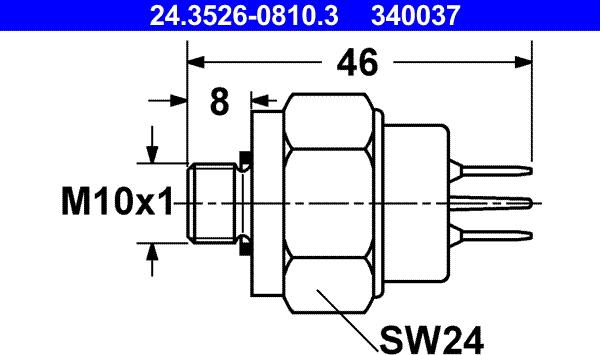 ATE 24-3526-0810-3 - Bremžu signāla slēdzis ps1.lv