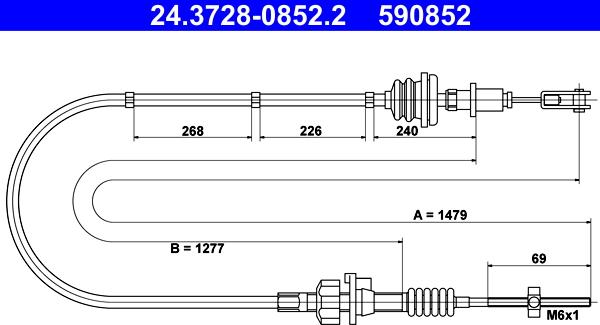 ATE 24.3728-0852.2 - Trose, Sajūga pievads ps1.lv