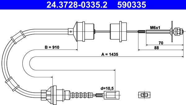 ATE 24.3728-0335.2 - Trose, Sajūga pievads ps1.lv