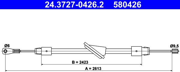 ATE 24.3727-0426.2 - Trose, Stāvbremžu sistēma ps1.lv