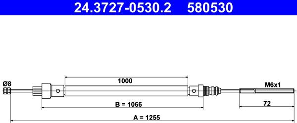 ATE 24.3727-0530.2 - Trose, Stāvbremžu sistēma ps1.lv