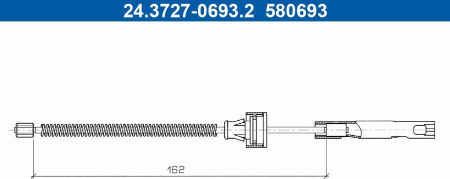 ATE 24.3727-0693.2 - Trose, Stāvbremžu sistēma ps1.lv