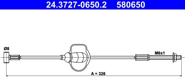 ATE 24.3727-0650.2 - Trose, Stāvbremžu sistēma ps1.lv