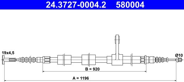 ATE 24-3727-0004-2 - Trose, Stāvbremžu sistēma ps1.lv