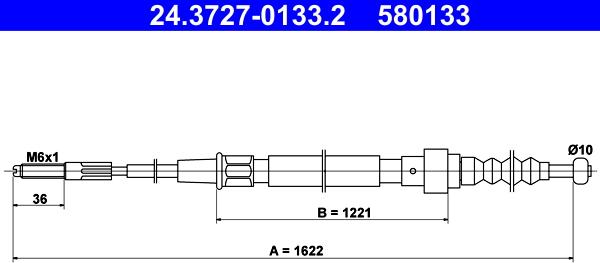 ATE 24.3727-0133.2 - Trose, Stāvbremžu sistēma ps1.lv