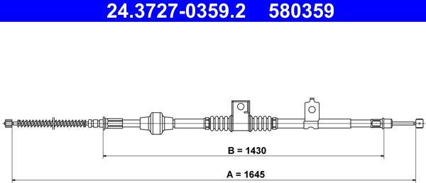 ATE 24.3727-0359.2 - Trose, Stāvbremžu sistēma ps1.lv