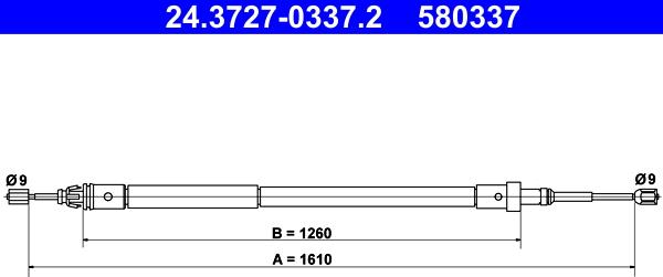 ATE 24.3727-0337.2 - Trose, Stāvbremžu sistēma ps1.lv