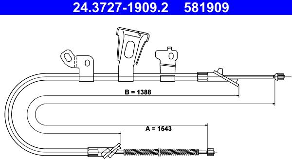 ATE 24.3727-1909.2 - Trose, Stāvbremžu sistēma ps1.lv