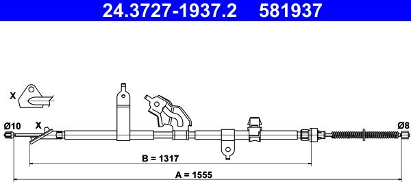 ATE 24.3727-1937.2 - Trose, Stāvbremžu sistēma ps1.lv