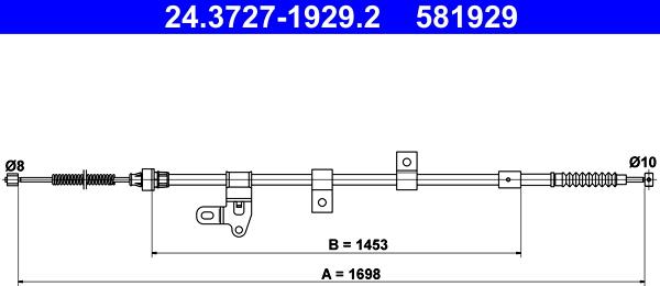 ATE 24.3727-1929.2 - Trose, Stāvbremžu sistēma ps1.lv