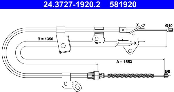 ATE 24.3727-1920.2 - Trose, Stāvbremžu sistēma ps1.lv