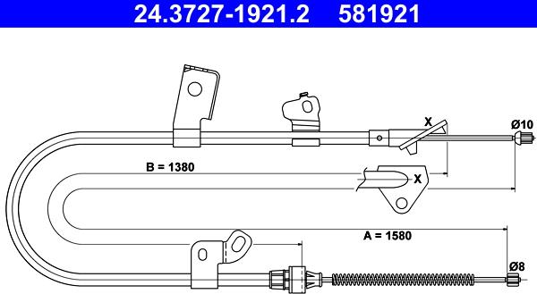 ATE 24.3727-1921.2 - Trose, Stāvbremžu sistēma ps1.lv