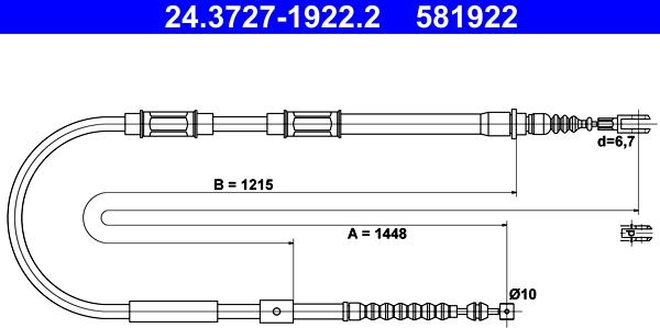 ATE 24.3727-1922.2 - Trose, Stāvbremžu sistēma ps1.lv