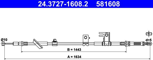 ATE 24.3727-1608.2 - Trose, Stāvbremžu sistēma ps1.lv