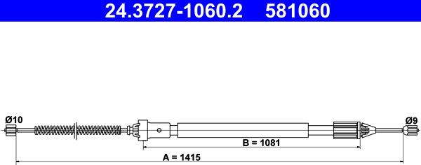 ATE 24.3727-1060.2 - Trose, Stāvbremžu sistēma ps1.lv