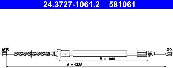ATE 24.3727-1061.2 - Trose, Stāvbremžu sistēma ps1.lv