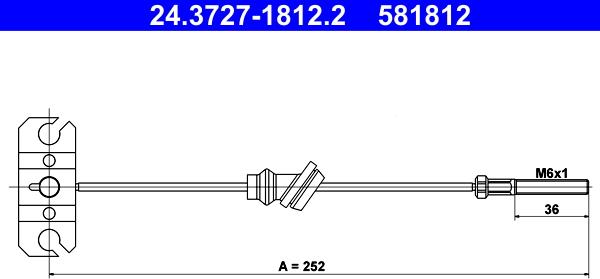 ATE 24.3727-1812.2 - Trose, Stāvbremžu sistēma ps1.lv