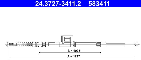 ATE 24.3727-3411.2 - Trose, Stāvbremžu sistēma ps1.lv