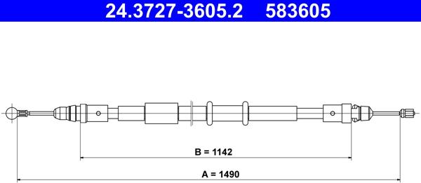 ATE 24.3727-3605.2 - Trose, Stāvbremžu sistēma ps1.lv