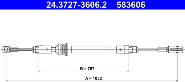 ATE 24.3727-3606.2 - Trose, Stāvbremžu sistēma ps1.lv