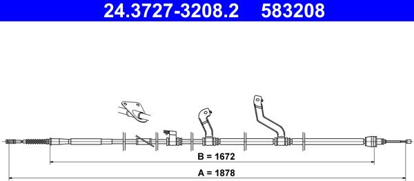 ATE 24.3727-3208.2 - Trose, Stāvbremžu sistēma ps1.lv