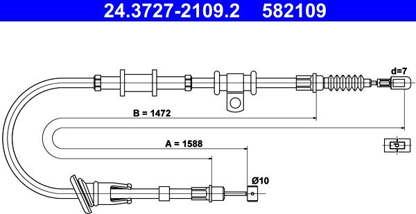 ATE 24.3727-2109.2 - Trose, Stāvbremžu sistēma ps1.lv