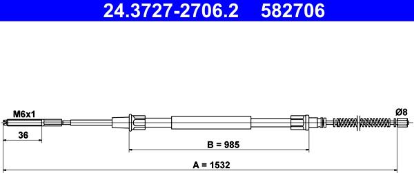 ATE 24.3727-2706.2 - Trose, Stāvbremžu sistēma ps1.lv