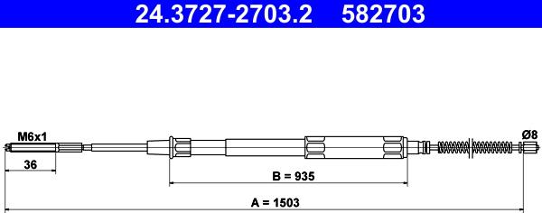 ATE 24.3727-2703.2 - Trose, Stāvbremžu sistēma ps1.lv