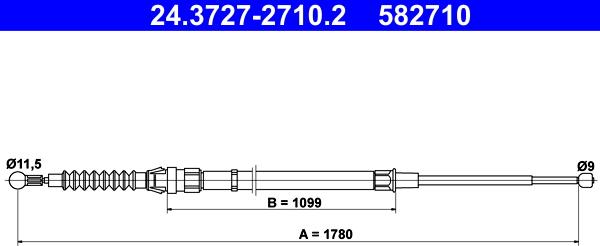 ATE 24.3727-2710.2 - Trose, Stāvbremžu sistēma ps1.lv