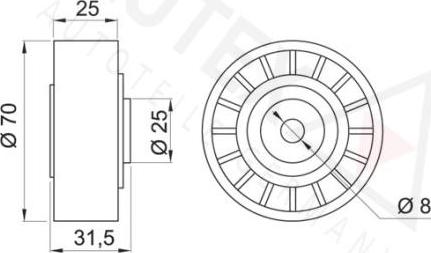 Autex 641675 - Parazīt / Vadrullītis, Ķīļrievu siksna ps1.lv