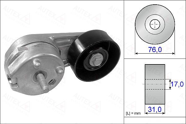 Autex 654953 - Siksnas spriegotājs, Ķīļsiksna ps1.lv