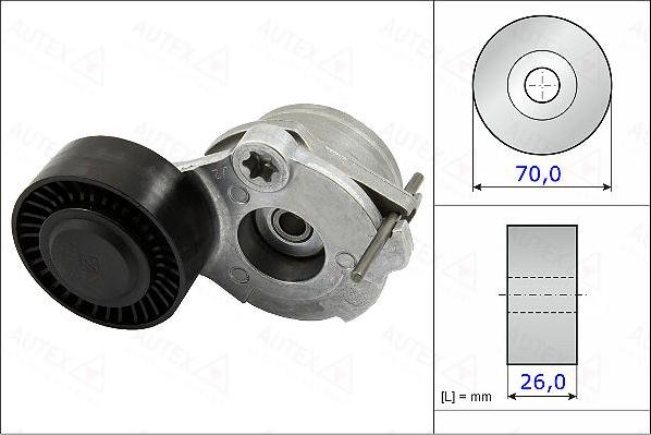 Autex 654964 - Siksnas spriegotājs, Ķīļsiksna ps1.lv