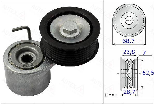 Autex 654965 - Siksnas spriegotājs, Ķīļsiksna ps1.lv