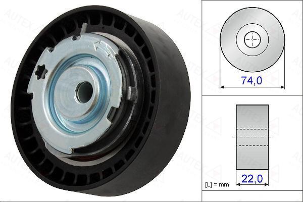 Autex 654906 - Spriegotājrullītis, Gāzu sadales mehānisma piedziņas siksna ps1.lv