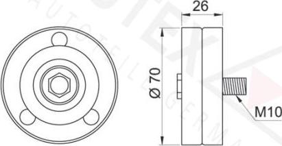 Autex 654140 - Parazīt / Vadrullītis, Ķīļrievu siksna ps1.lv