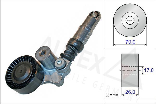 Autex 654848 - Siksnas spriegotājs, Ķīļsiksna ps1.lv