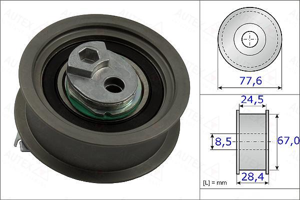 Autex 654865 - Spriegotājrullītis, Gāzu sadales mehānisma piedziņas siksna ps1.lv